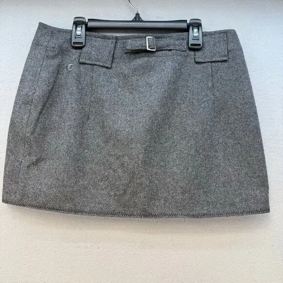 SKHOOP Mini Skirt Women's S Grey Wool Lined Ski Skirt Winter Skirt Sweden EUC - Picture 2 of 13
